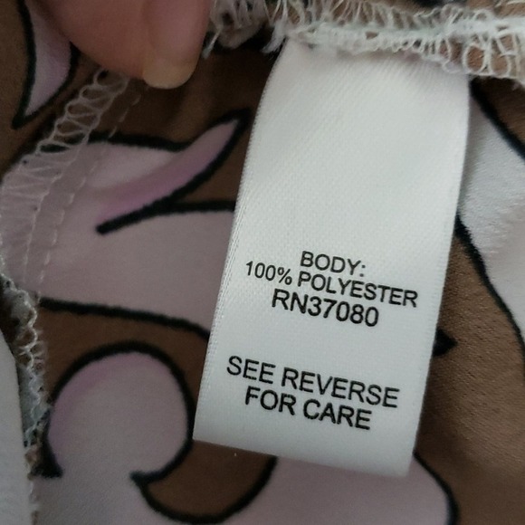 Cato Long Flowy Paisley Skirt Orchid Bouquet 26W 28W - Picture 6 of 7